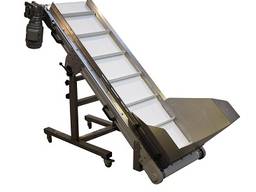 Adjustable conveyor with hopper ACWH