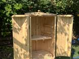 Фитобочка кедровая круглая со скосом, мини сауна, кедровая бочка - фото 6