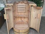 Mini sauna, phito barrel sauna, mini steam room, home sauna cabinets - фото 2