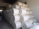 Polyethylene fabric (sleeves).