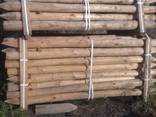 Round Pointed Post, barked stakes - photo 6