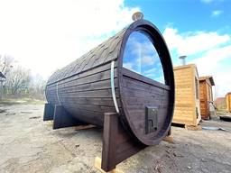 Sudová sauna z termo dreva Fassauna-2.5 na kľúč 2,5x2,15m